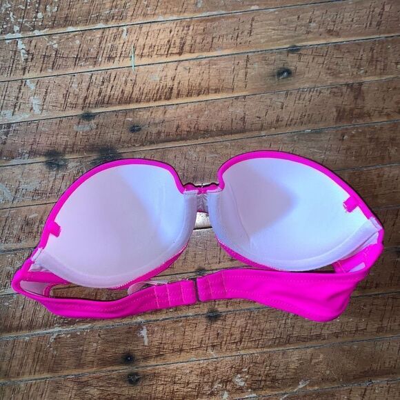 Victoria’s Secret hot pink barbiecore strapless 32B bikini top - Picture 2 of 3